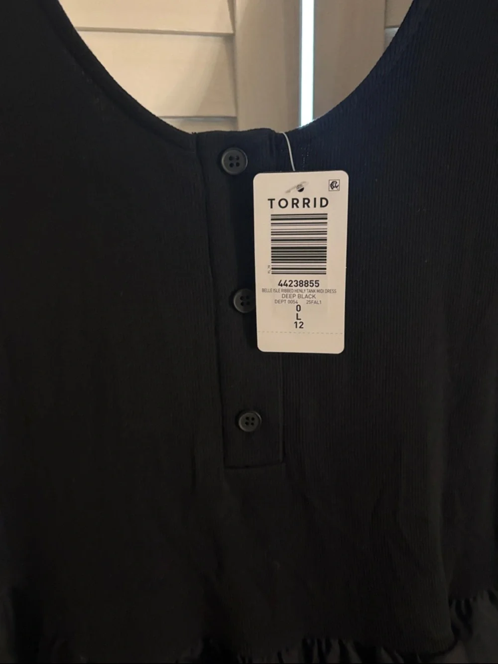 torrid Black Midi Dress with Lace Hem - Picture 4 of 6